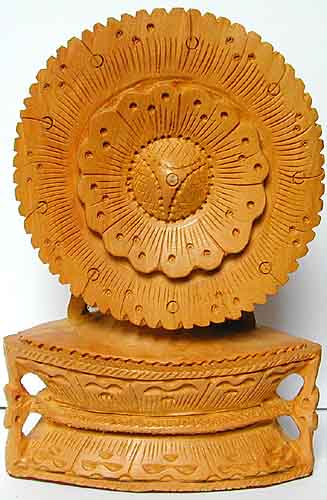 Buddha Büste Holz
