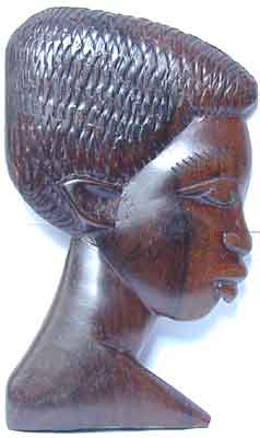 afrikanische Skulpturen Mann und Frau