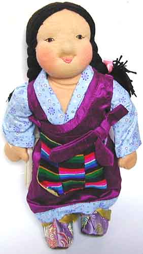 tibetische Böpa Puppe Sonam